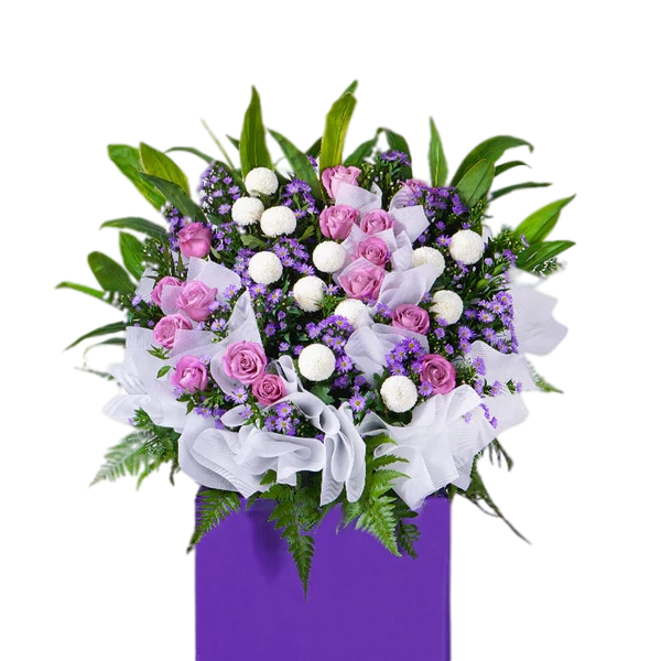 Amethyst Condolence Stand